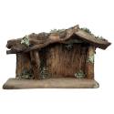 Houtsnijwerk Stal 30 X 25 X 25/Fig. 10 Cm/Gekleurd 