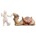Chameau couché : crèche de Noël en bois Komet 12 cm
