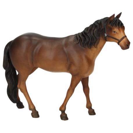 Paard : houtsnijwerk kerstgroep Ulrich 15 cm 