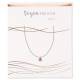 Halssnoer + Schelp Metaal Rose Gold 40-45 Cm 