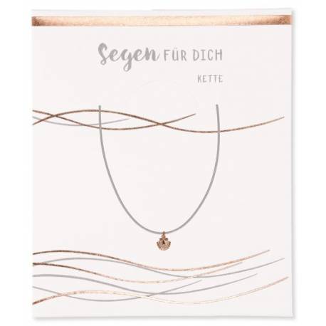 Halssnoer + Schelp Metaal Rose Gold 40-45 Cm 