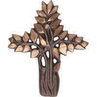 Kruisbeeld Brons - 10 X 12 Cm - Levensboom 