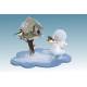 Flocon De Neige-Bois 6.5 Cm Avec Nichoir