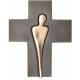 Croix Murale 19,5 X 16 Cm Bronze
