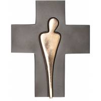 Kruisbeeld 19.5 X 16 Cm Brons 