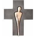 Croix Murale 19,5 X 16 Cm Bronze