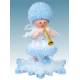 Flocon De Neige-Bois 5.7 Cm Avec Clarinette