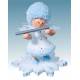 Flocon De Neige-Bois 5.7 Cm Avec Flûte
