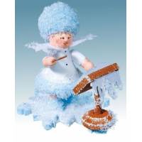 Sneeuwvlokje-Hout 5.7 Cm Dirigent 