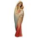 Statue Vierge Marie avec enfant en bois - 60 cm - couleur