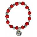 Armband/elastiek - H Rita - rood 