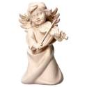 Houtsnijwerk Engel Met Viool 7.5 Cm / Natuur + Doos 