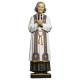 Statue en bois sculpté Saint Curé d'Ars 23 cm couleur