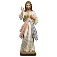Houtsnijwerk beeld Barmhartige Christus 23 cm gekleurd 