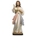 Statue en bois sculpté Christ Miséricordieux 23 cm couleur