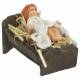 Santon Napolitain 08 Cm Enfant Jesus Avec Berceau