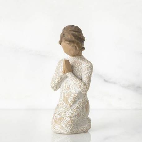 Statuette Willow Tree : Fille Priante 10 Cm - Prayer of peace