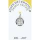 Médaille Argent Rhodié - St Christophe - 12 mm