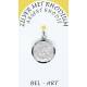 Medaille Zilver + Rhodium - H Michael - 16 mm 