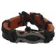 Armband zwart leder/koord - vis 