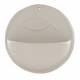 Benitier Ceramique 8.5 X 10 Cm Blanc Mat Poisson
