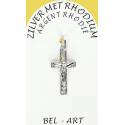 Croix Argent Rhodié - 22 X 11 mm