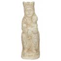 Vierge Romane Resine Imitation Pierre 16 Cm 