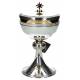 Ciboire H 18 Cm Diam Ouv. 12 Cm Argente