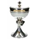 Ciborie H 18 Cm Diam 12 Cm Verzilverd 