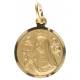 Médaille Ste Rita / Terre Rocaporena - 16 mm - Métal Doré
