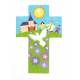 Croix murale prêtre et Esprit Saint 15 cm