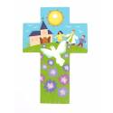 Croix murale prêtre et Esprit Saint 15 cm