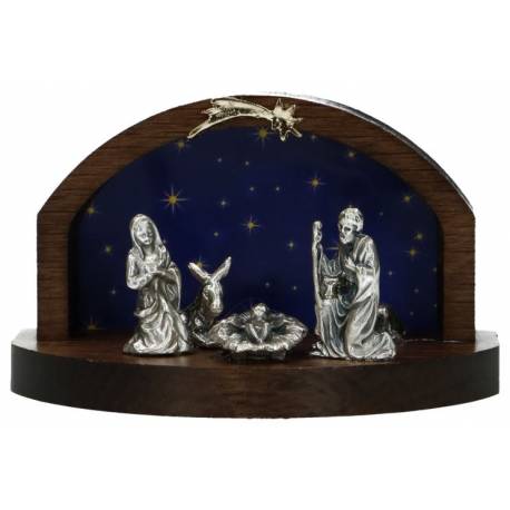 Nativite / Crêche + ciel étoilé 9.5 X 6 X 6 cm
