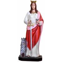 Statue Sainte Barbara 85 cm en résine