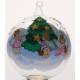 Kerstbal Doorzichtig Met Engelen Diam 11 Cm 