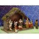Kerstset : stal (32X17.5X25 cm) 11 figuren 12 cm 