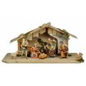 Crèche de Noël en bois : collection Ulrich 15 cm (8 personnages)