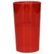 Glas/Plastiek Rood Ht 15 Diam 7.5 