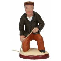Santon Gateau 7 Cm Joueur De Boules/Accroupi N° 3