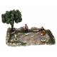 Santon Gateau Petanquepiste met 4 Spelers H18 X 30 