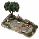 Santon Gateau Petanquepiste met 4 Spelers H18 X 30 