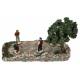 Santon Gateau Petanquepiste met 4 Spelers H18 X 30 