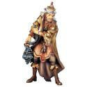 Houtsnijwerk Koning Balthasar 12 Cm/Gekleurd 