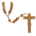 Chapelet sur corde bois d'olivier L35 cm