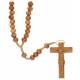 Chapelet sur corde bois d'olivier L35 cm