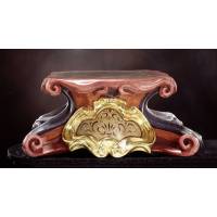 Konsool voor beeld 60 cm houtsnijwerk polychroom goud 