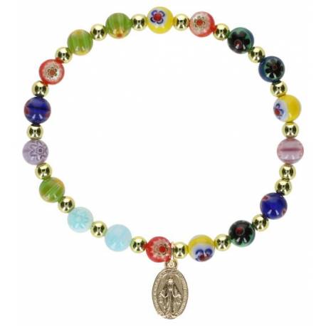 Armband/elastiek - Multicolor 