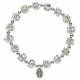 Bracelet s/élastique Strass 8 mm Cristal transparent