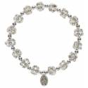 Bracelet s/élastique Strass 8 mm Cristal transparent