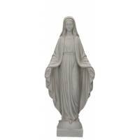 Statue Miraculeuse 27 cm marbre blanc antique